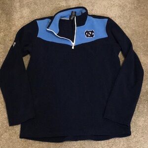 Preowned Boys 1/4 zip UNC Tar Heels Fleece top - XL (18)